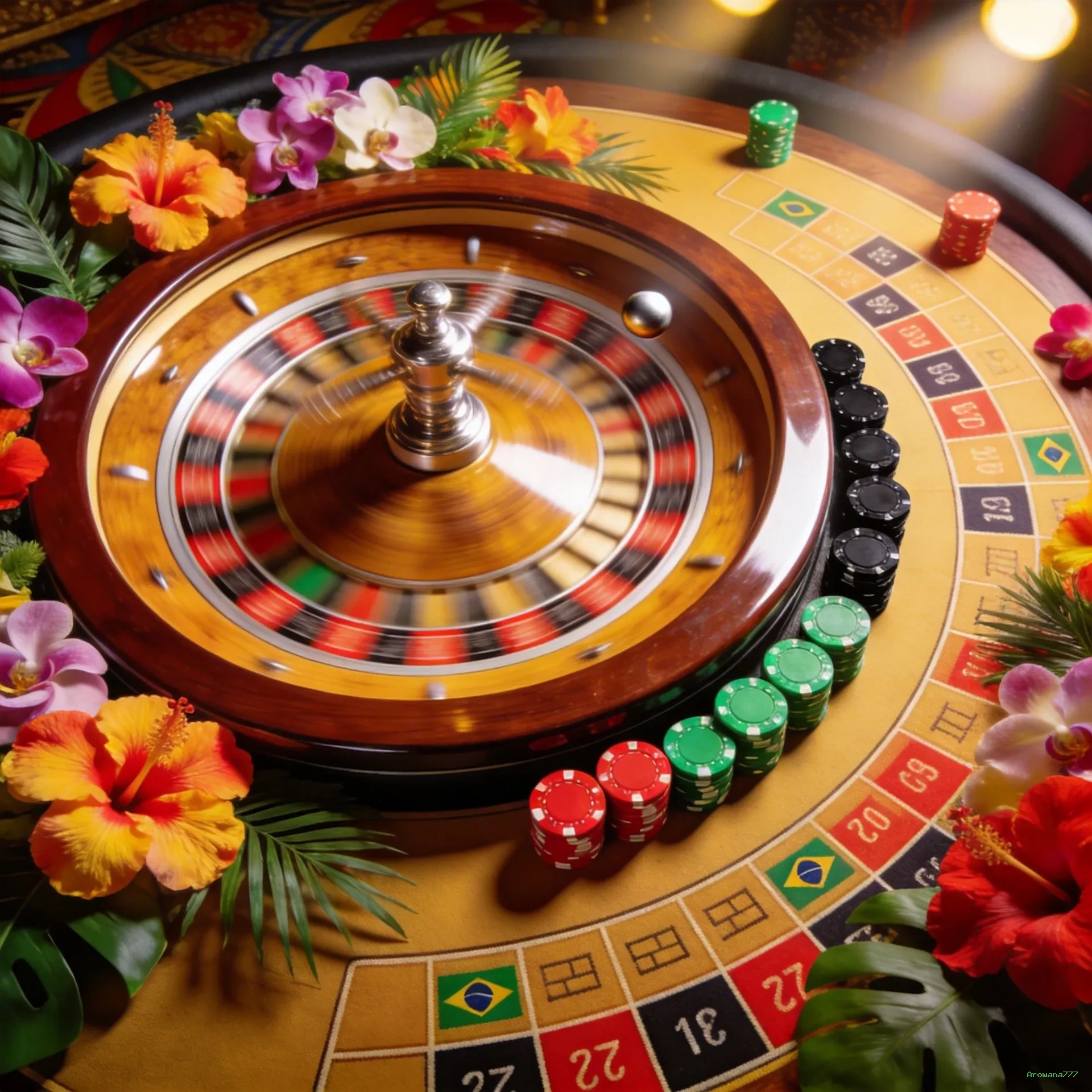 Imagem promocional dos jogos de lottery da Arowana777